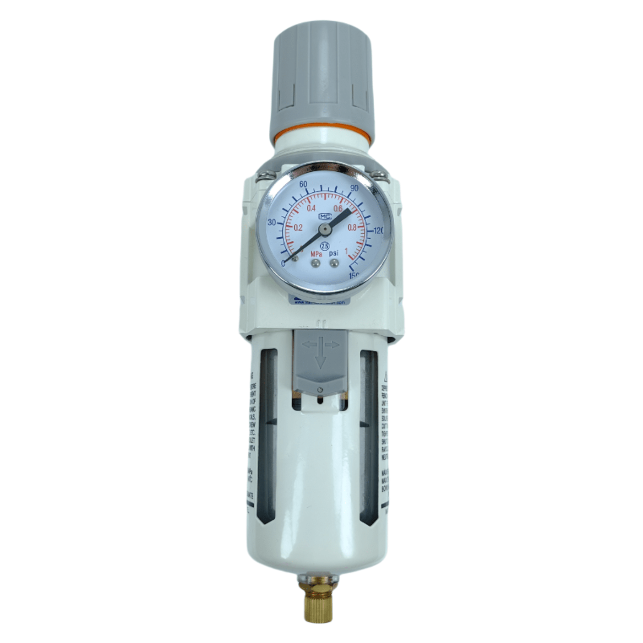 Regulador de Filtro NTA-AW3000-03 / Puerto G3/8´´ / Presión Máxima Entrada 150 psi / Presión Máxima Salida 150 psi / Caudal Máximo 2310 L/min / Precisión de Filtro 40 &mu;m
