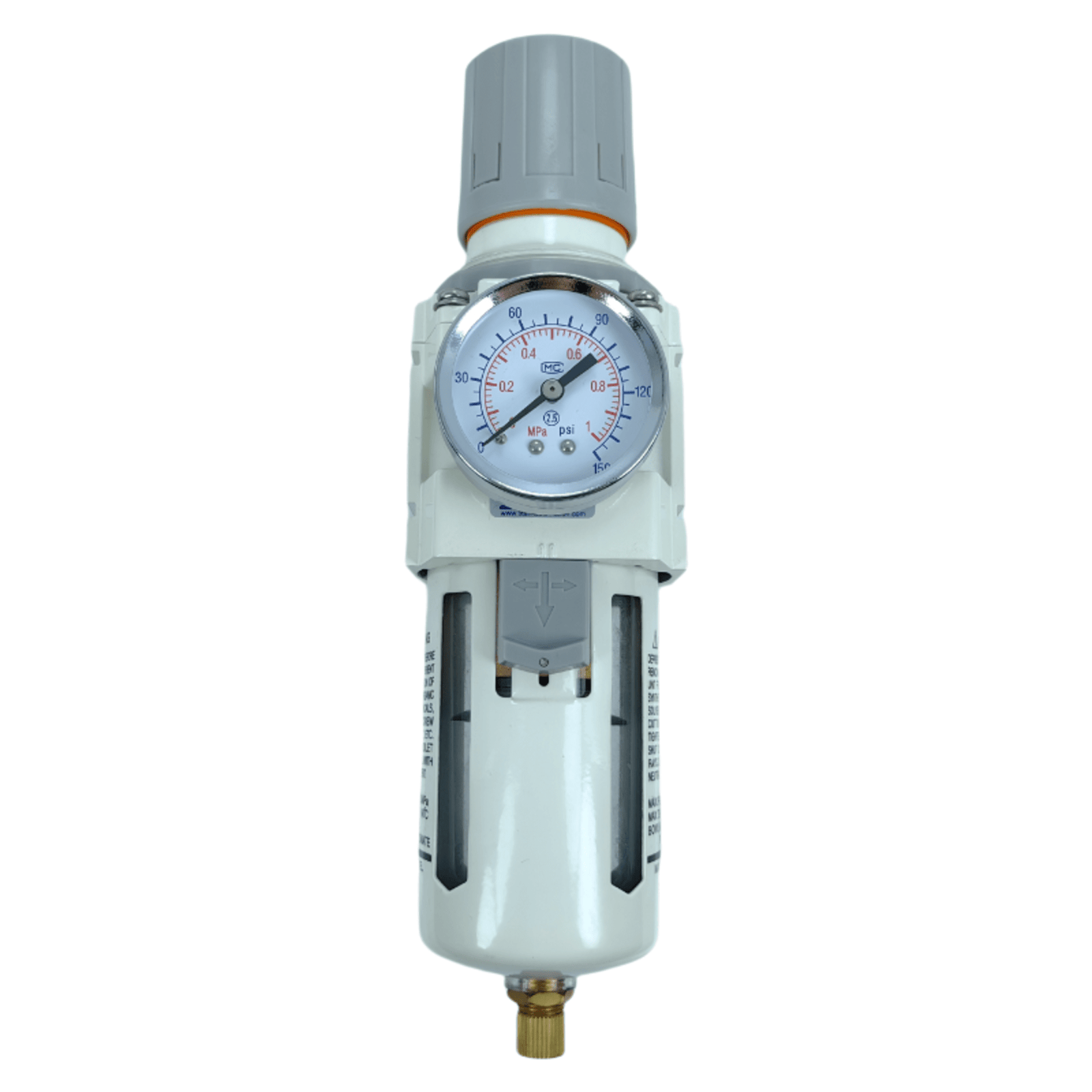 Regulador de Filtro NTA-AW4000-04 / Puerto G1/2´´ / Presión Máxima 150 psi / Caudal 5700 L/min / Precisión de Filtro 40 μm