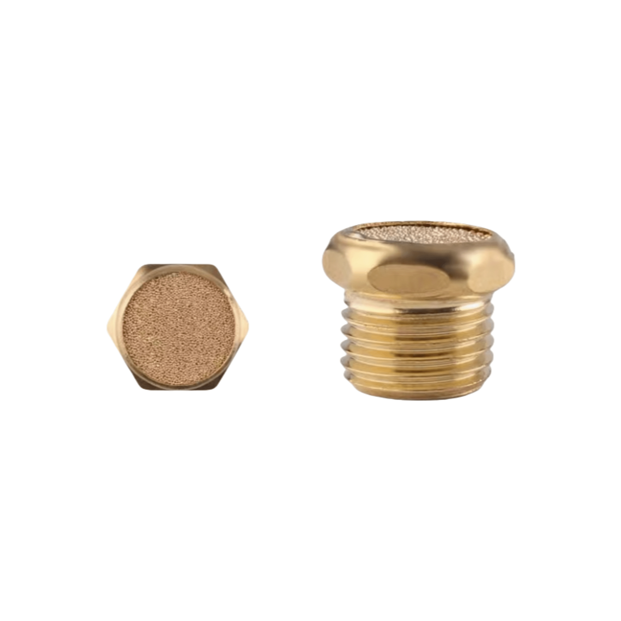 Silenciador Neumático / G1/4 / Rango de Filtrado 70-90 &mu;m / Bronce / Para Sistemas de Aire Comprimido