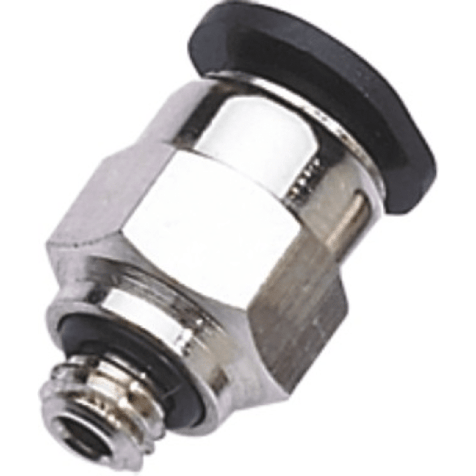 Conector Neumático Mini Push In / Recto / Para Tubo Ø4 mm / Roscado M5 / Conexión Rápida