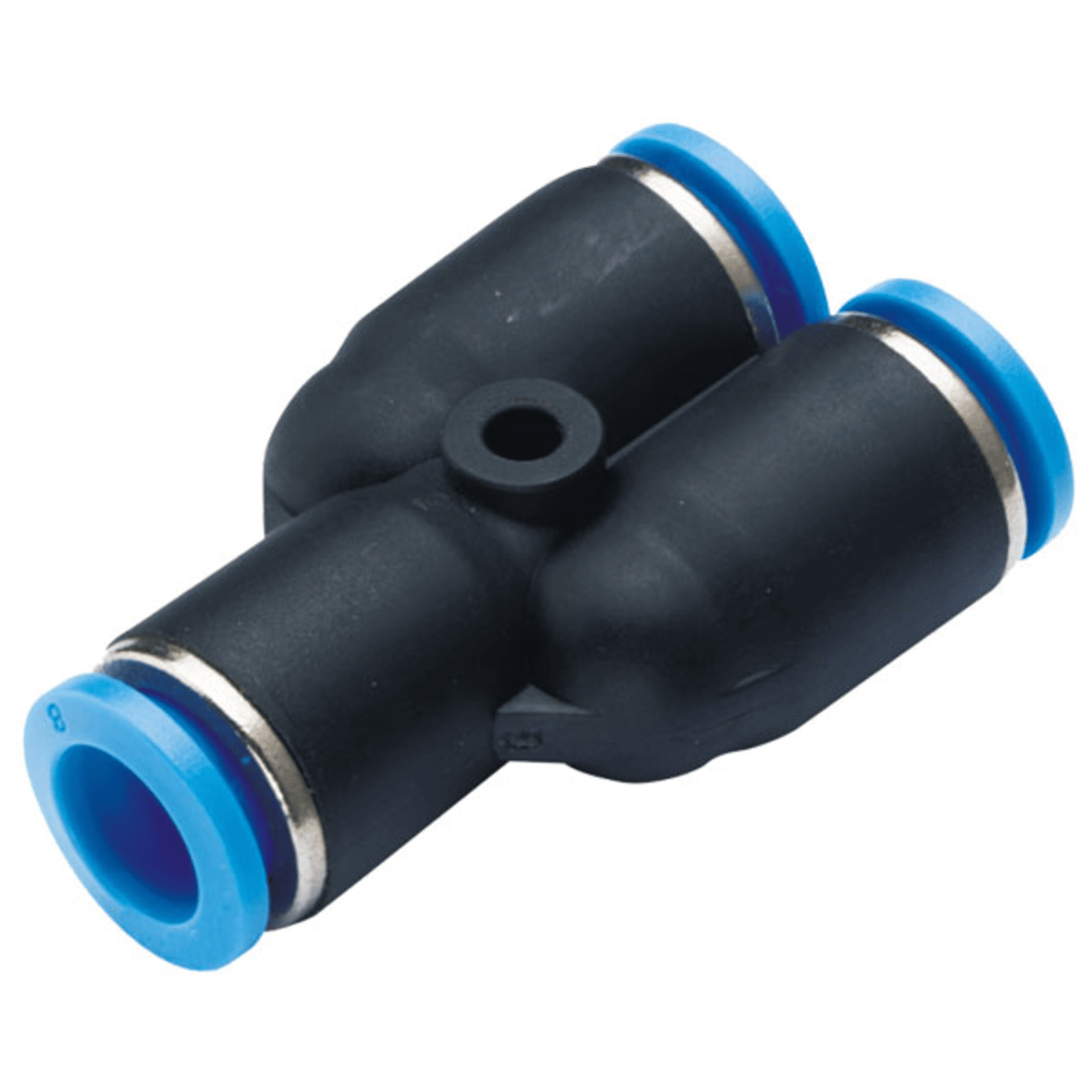 Conector de Inserción Neumática / Unión en Y / Diámetro Exterior 8 mm / Para Tubos Neumáticos