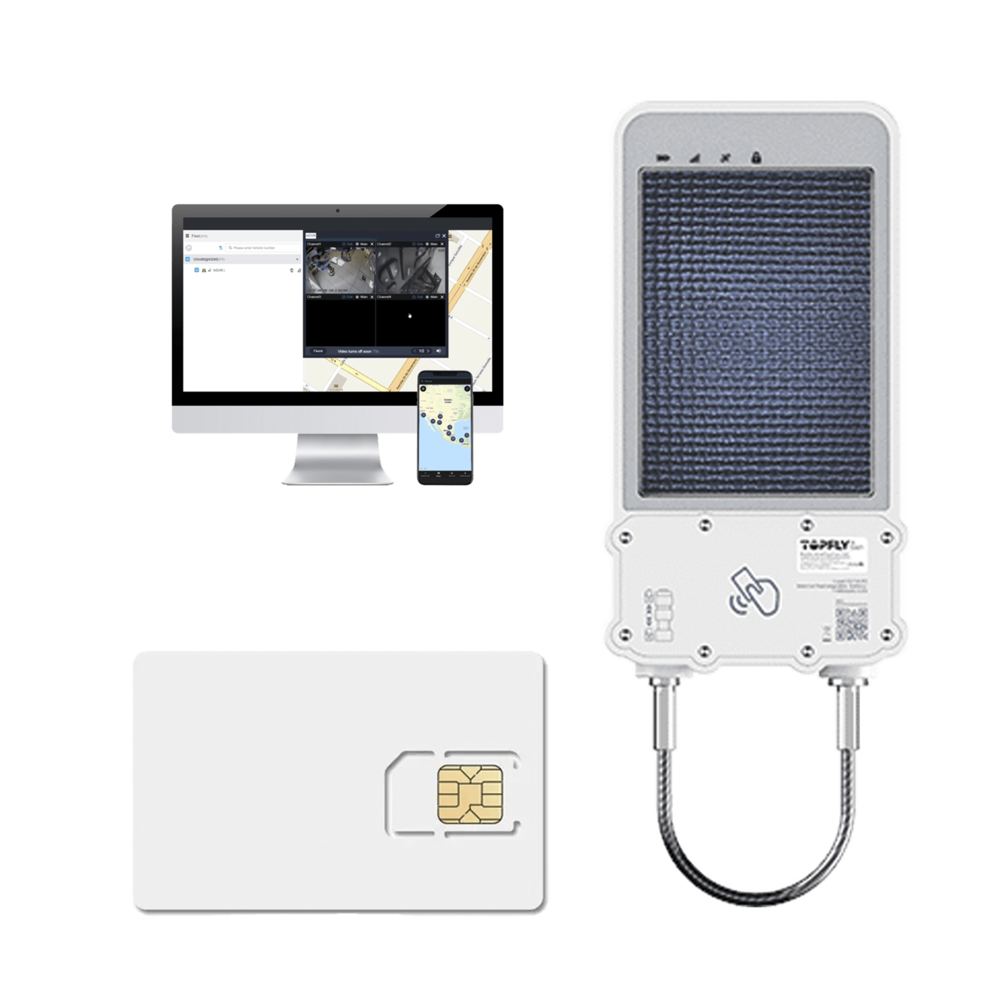 kIT Cerradura Inteligente GPS con Energía Solar / SolarGuardX 100 / Seguimiento de Activos LTE Cat-M1 / Desbloqueo por RFID BLE OTA / Impermeable IP67 / Detección de Movimiento / Batería 14400mAh / + EPCOMGPSCODE + SIM500MB2Y