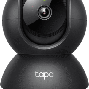 Cámara de Seguridad Interior Wi-Fi 360°, 1080p Full HD, Visión Nocturna 12 m, Detección IA Personas y Llanto de Bebé, Audio Bidireccional, Compatible Alexa y Google Home, Almacenamiento microSD 512 GB