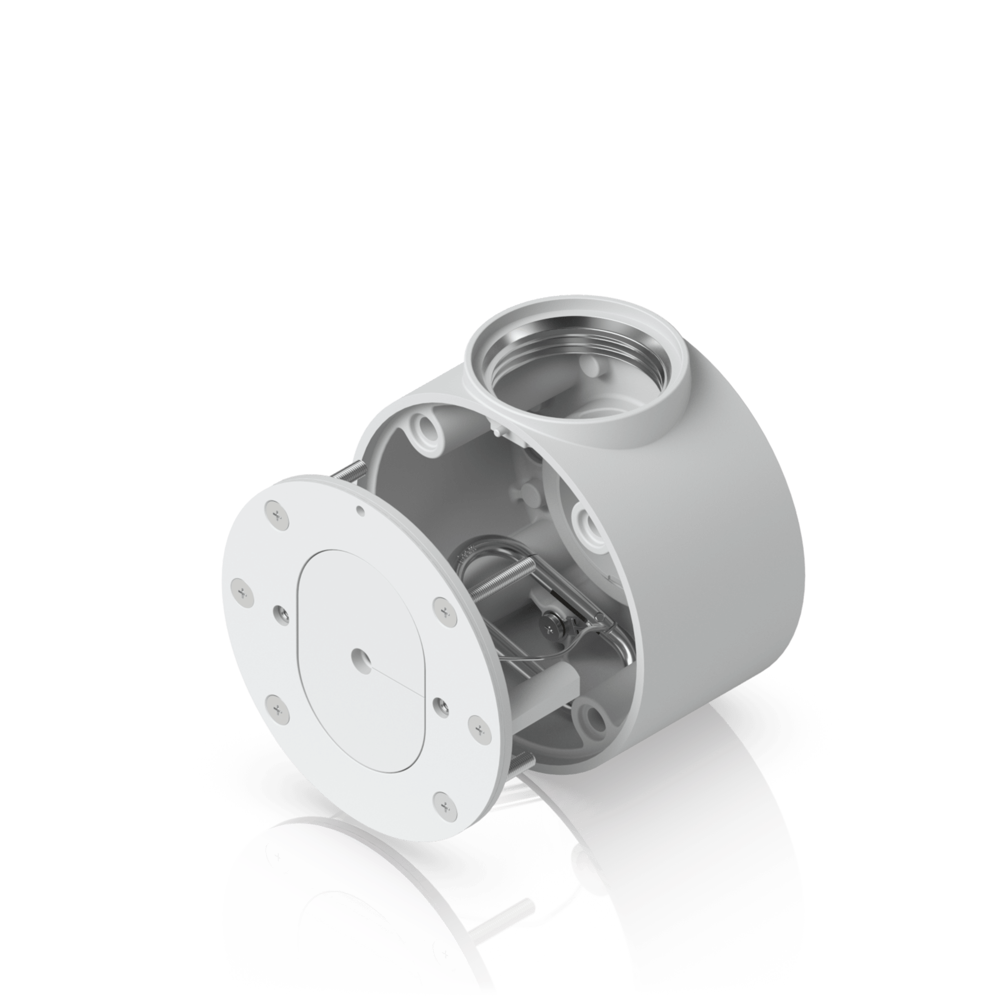 Camera Compact Junction Box â€“ Caja de Conexiones AntimanipulaciÃ³n para CÃ¡maras Compactas Dome y Turret Color Blanco