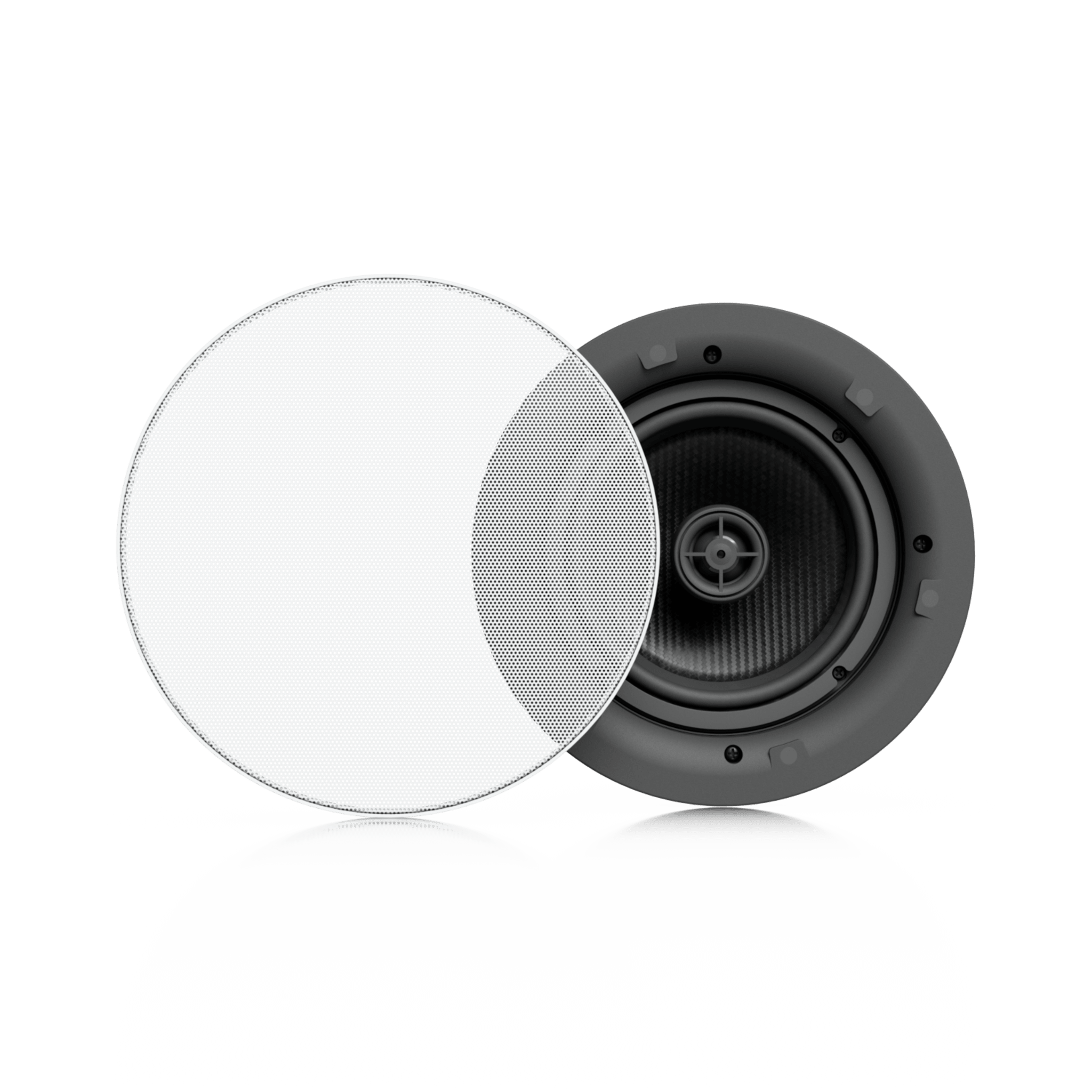 UniFi In-Ceiling Speaker Altavoz Empotrable de Techo / Woofer 6.5" 130W / Tweeter 1" Pivote Â±15Â° / 8 Ohms / Cobertura SimÃ©trica Axial de 90Â° / NDAA Compliant