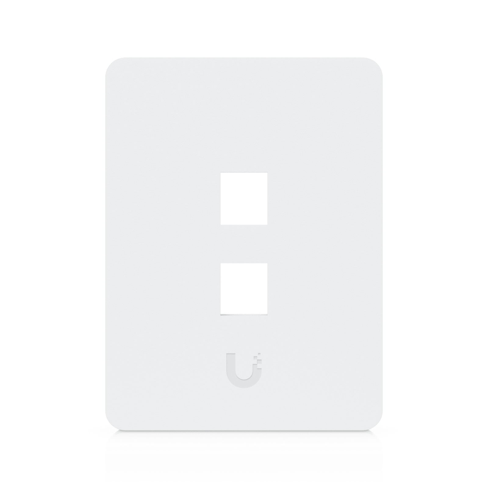 Placa de Pared Vertical Universal para Keystone de 2 Puertos con Cubierta Pintable, Acabado Personalizable, Paquete con 4 Piezas