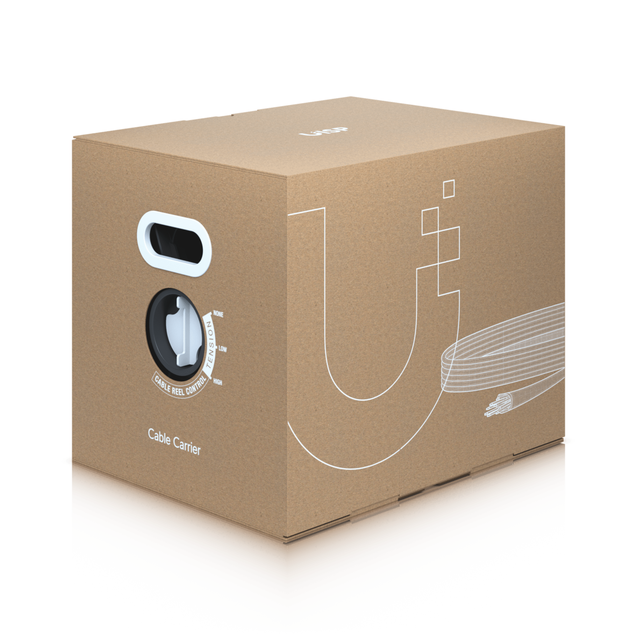 UISP Cable Carrier - Bobina de 305 Metros (1000 Pies) de Cable Ethernet de Grado Industrial con ProtecciÃ³n Contra DaÃ±os Ambientales y Descargas ElectrostÃ¡ticas Color Negro