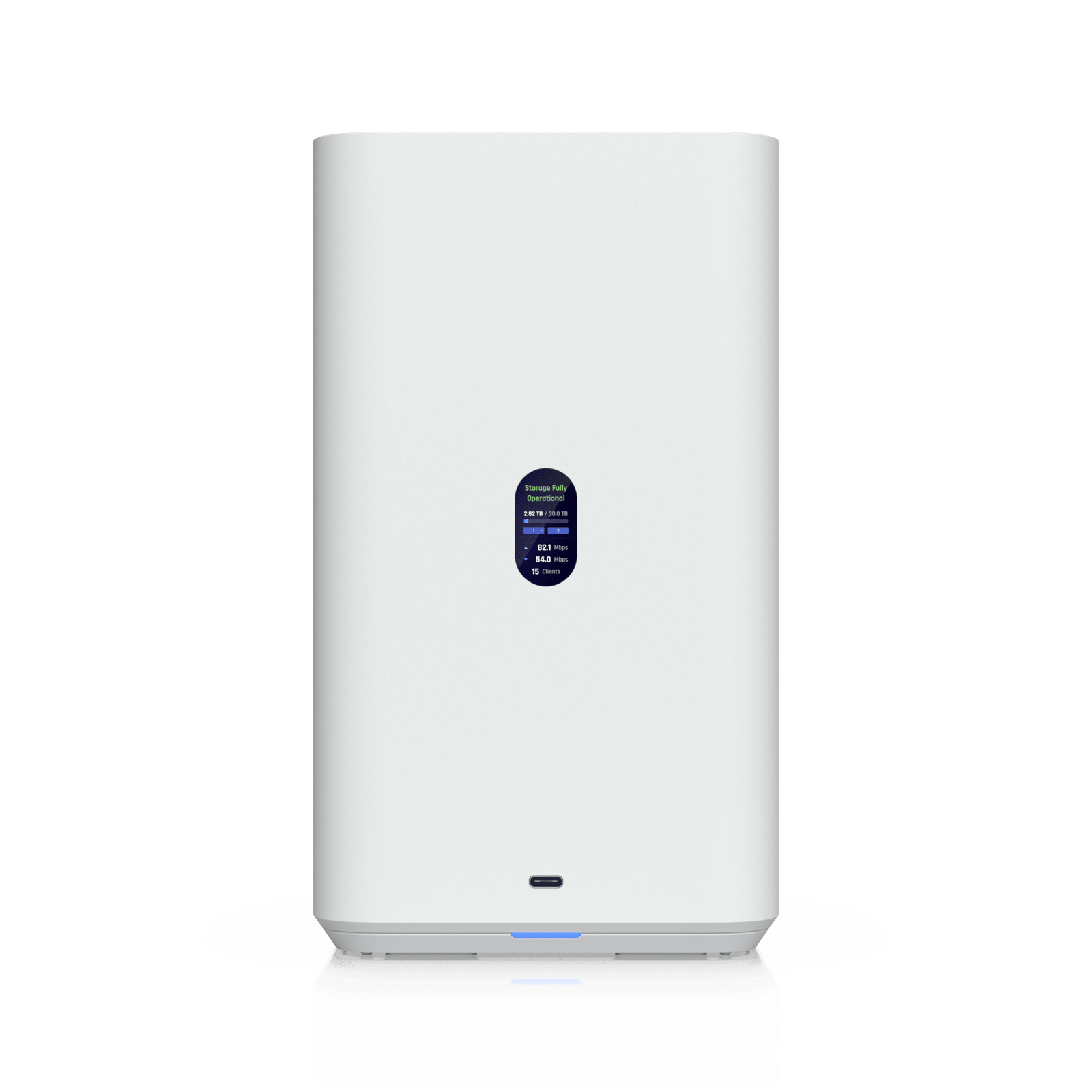 UniFi UNAS-2 – Almacenamiento en Red (NAS) Compacto con 2 BahÃas para HDD de 3.5â€, Puerto de Red 2.5 GbE, Conectividad USB-C y Adaptador PoE++ Incluido