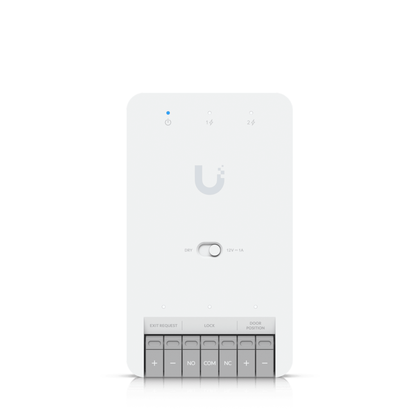 Centro de Control de Acceso Compacto Ubiquiti UniFi / Terminal de Bloqueo 12V / Entradas Adicionales Sensor y Botón / Alimentación PoE++ / Conexión para Dos Lectores o Cámaras / Uso Interior