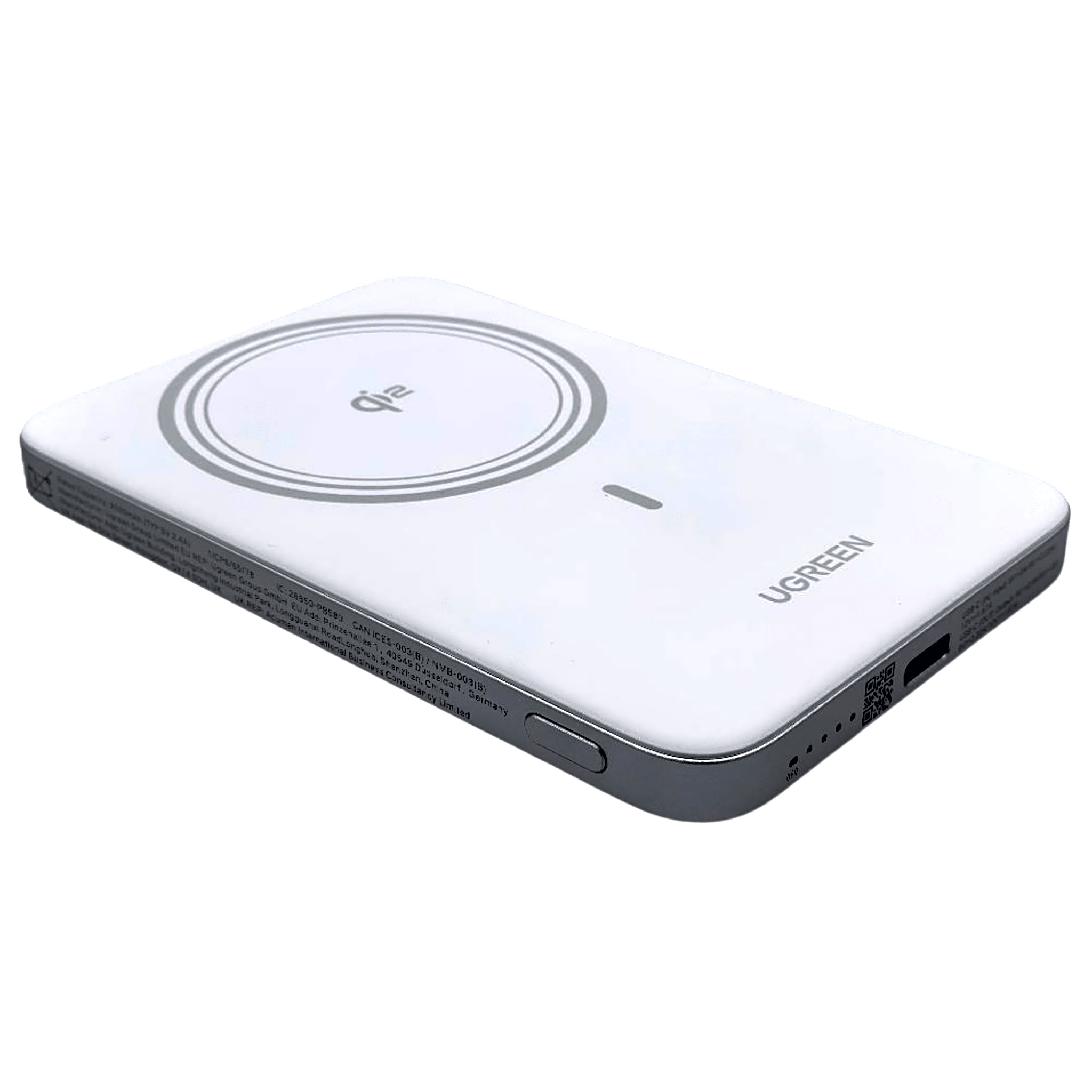 Power Bank Magnético Inalámbrico / 5000 mAh / 20W USB-C PD3.0 + 15W Carga Inalámbrica / Compatible MagSafe y Qi / Diseño Ultrafino 8.6 mm (0.3 in) / Carga Simultánea Cable + Inalámbrica / Bater&iacute