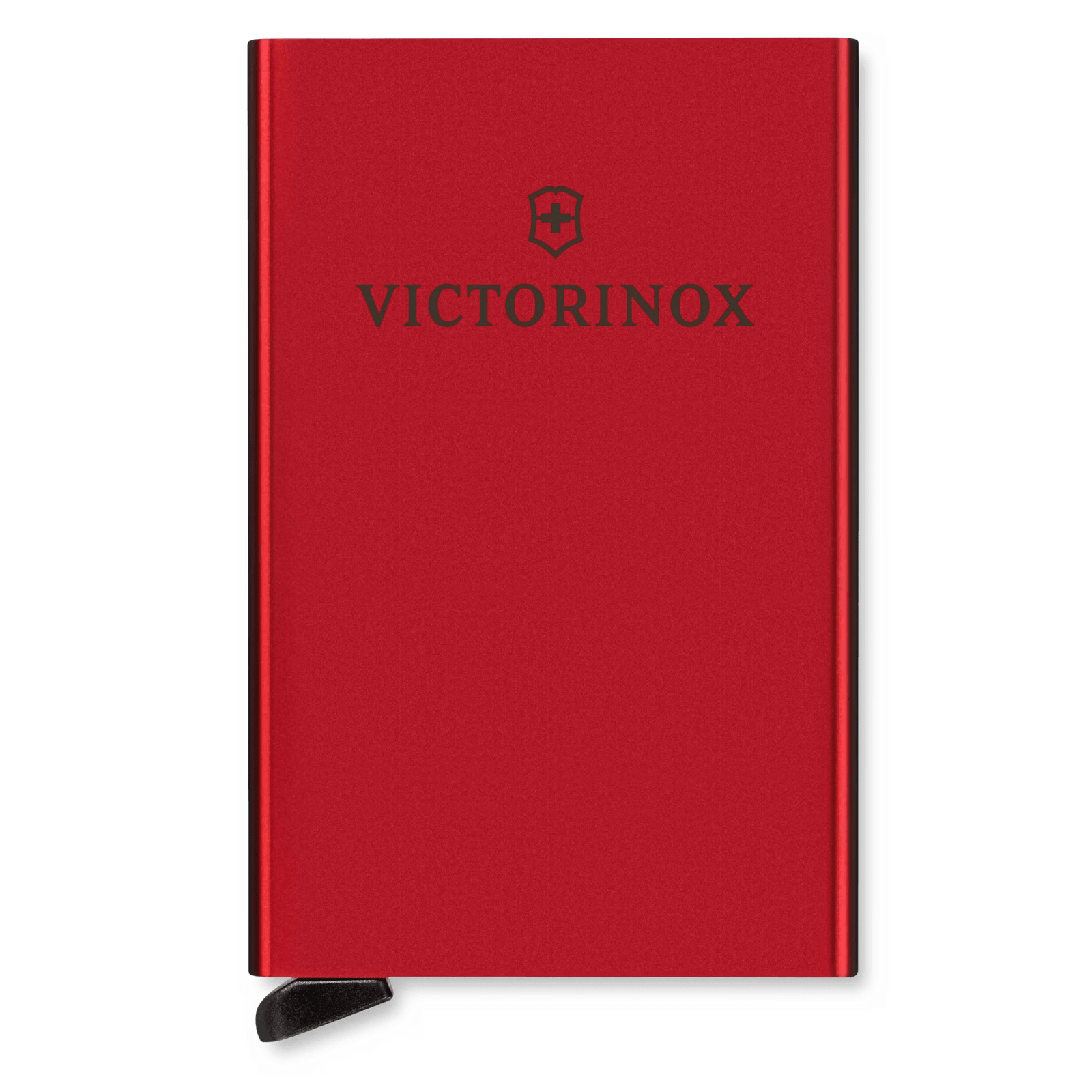 Tarjetero / Almacenamiento Seguro 4-6 Tarjetas / Aluminio Duradero / Protección RFID / Sistema Deslizamiento Patentado / Color Rojo.