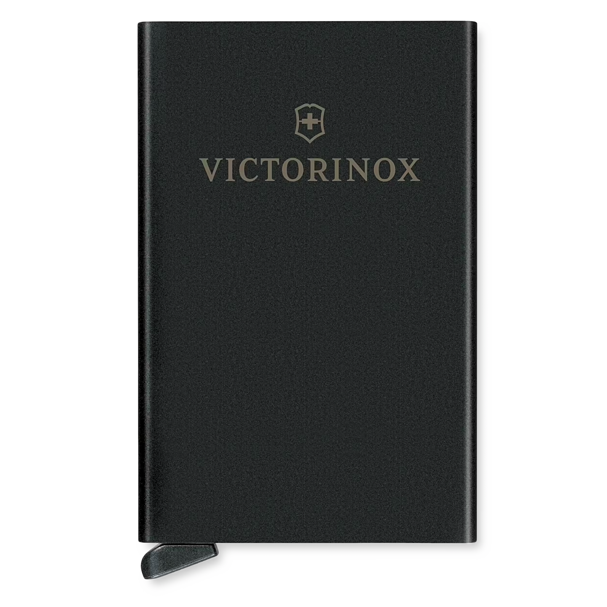 Tarjetero / Almacenamiento Seguro 4-6 Tarjetas / Aluminio Duradero / Protección RFID / Sistema Deslizamiento Patentado / Color Negro.