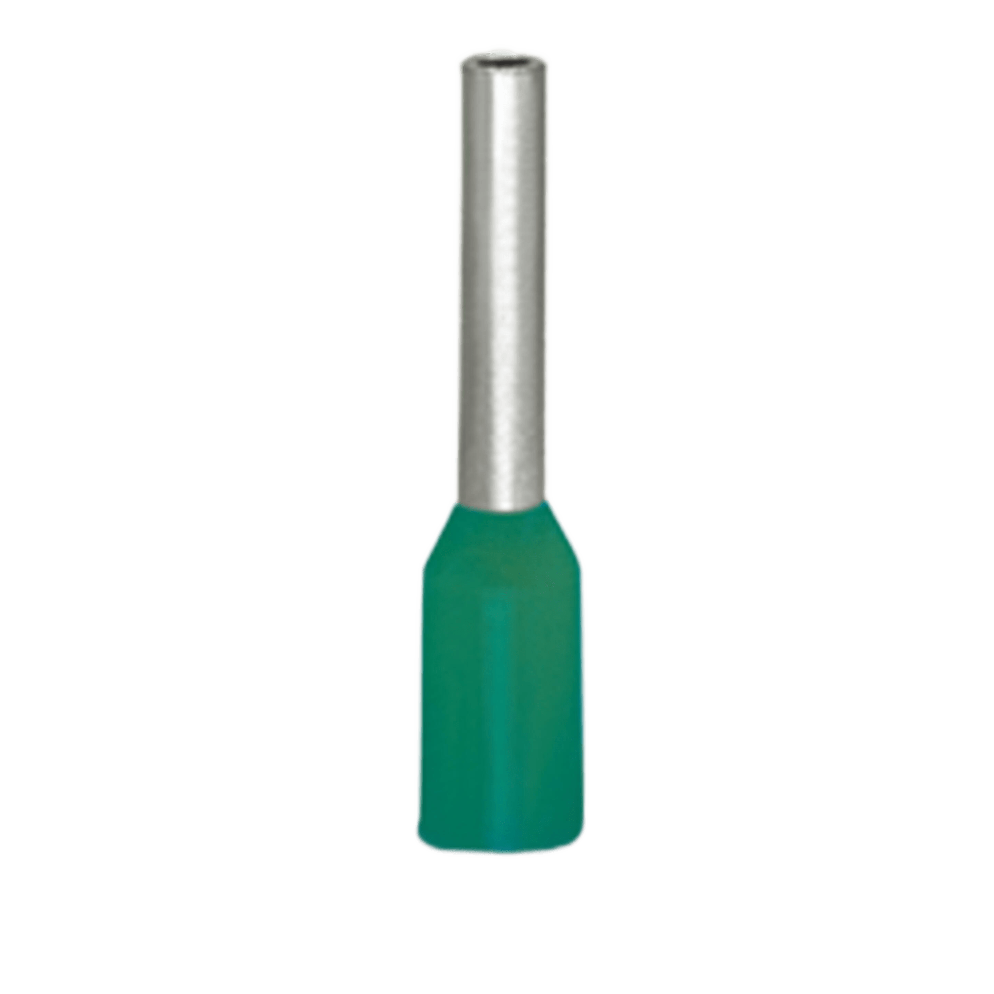 Manguito Terminal / Sección 0.34 mm² (22 AWG) / Longitud Total 10 mm (0.39 in) / Camisa Plástica Estándar / Cincado Galvanizado / Turquesa Claro / Paquete 1000 UDS