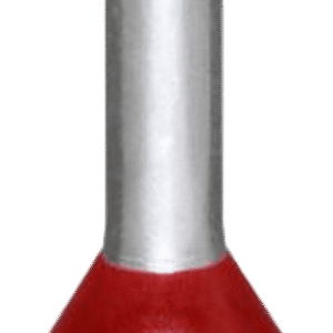 Terminal Twin / Hembra 2 x 1 mm² / AWG 2 x 18 / Aislado Rojo / Longitud 12 mm / Crimpado Hermético