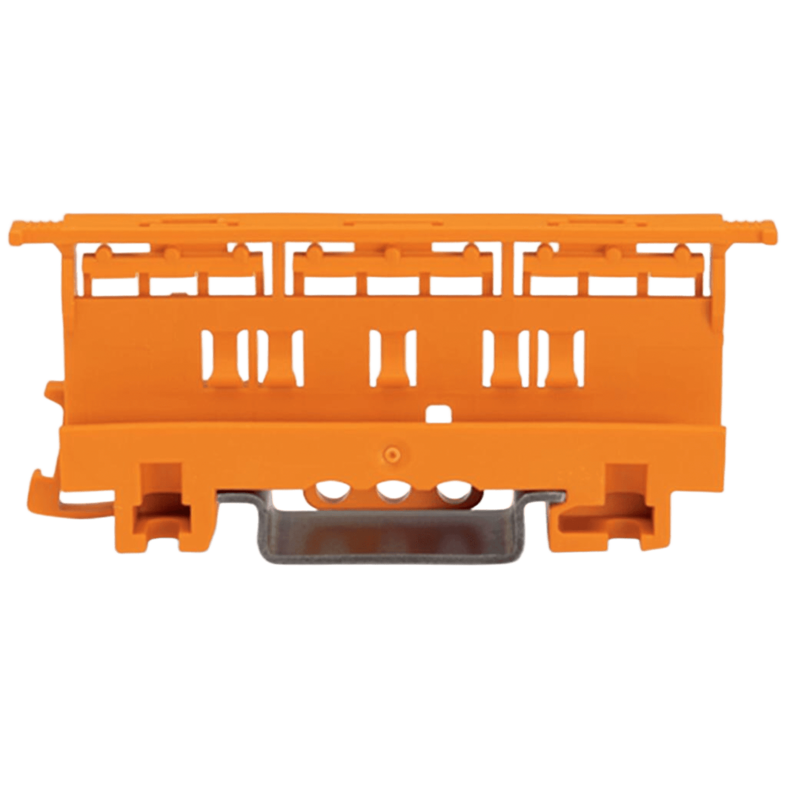 Adaptador de Fijación / Serie 221 / 6 mm² / Montaje sobre Carril DIN 35 / Material Poliamida PA 66 V0 / Color Naranja