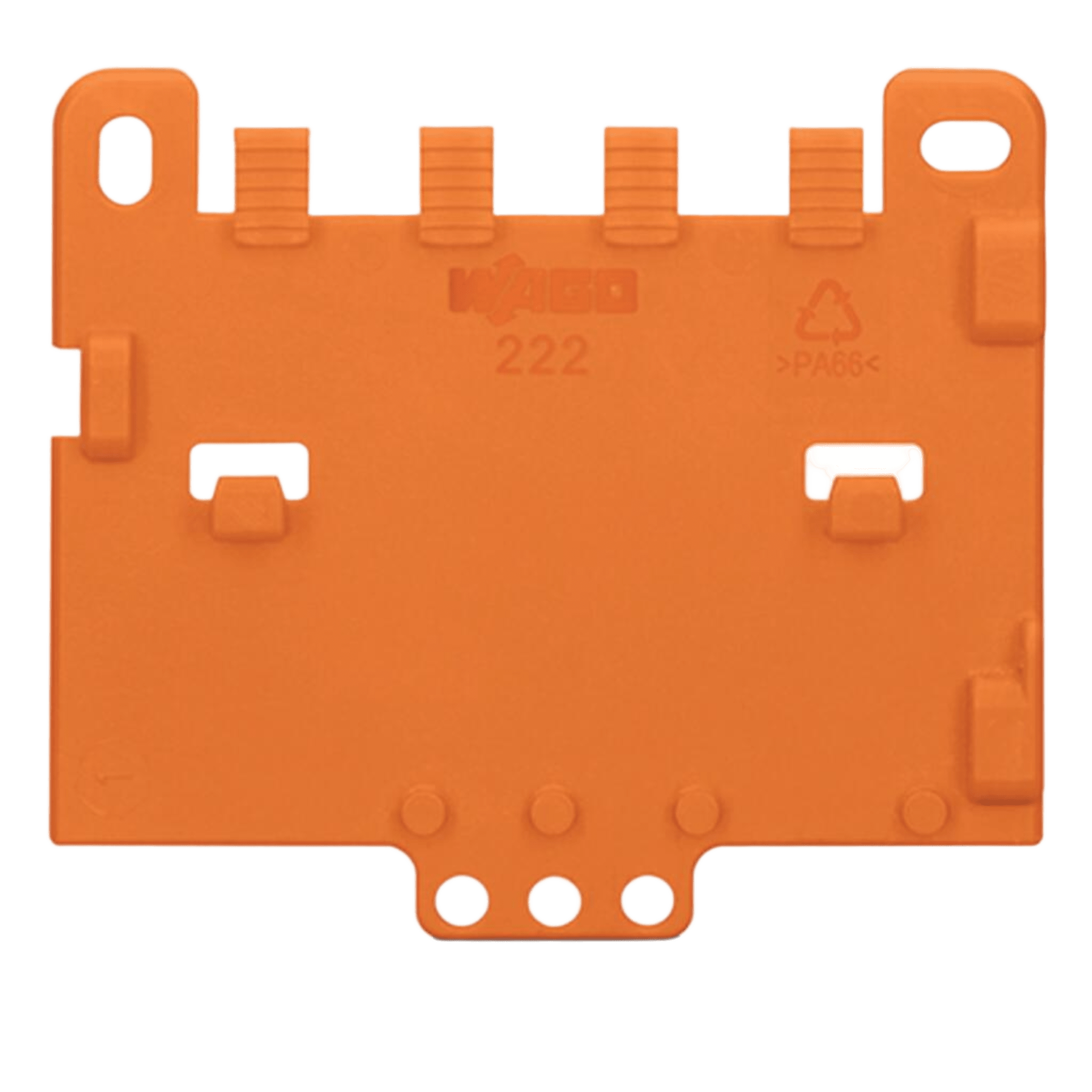 Placa de Retención de Cables / Para Portadores de Montaje / Serie 221 y 222 / Snap-in / 4 mm Ancho / 5.6 g Peso