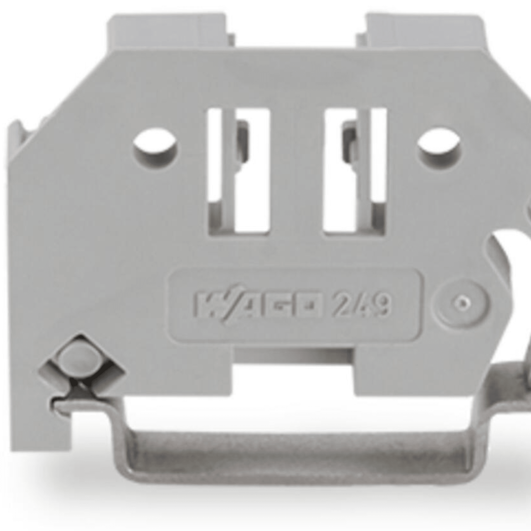 Tope de Cierre sin Tornillos / Para Carril DIN 35 x 15 y 35 x 7.5 mm / Ancho 6 mm (0.236 in) / Material Poliamida PA 66 / Montaje Encajable sin Herramientas / Sistema de Marcaje Integrado