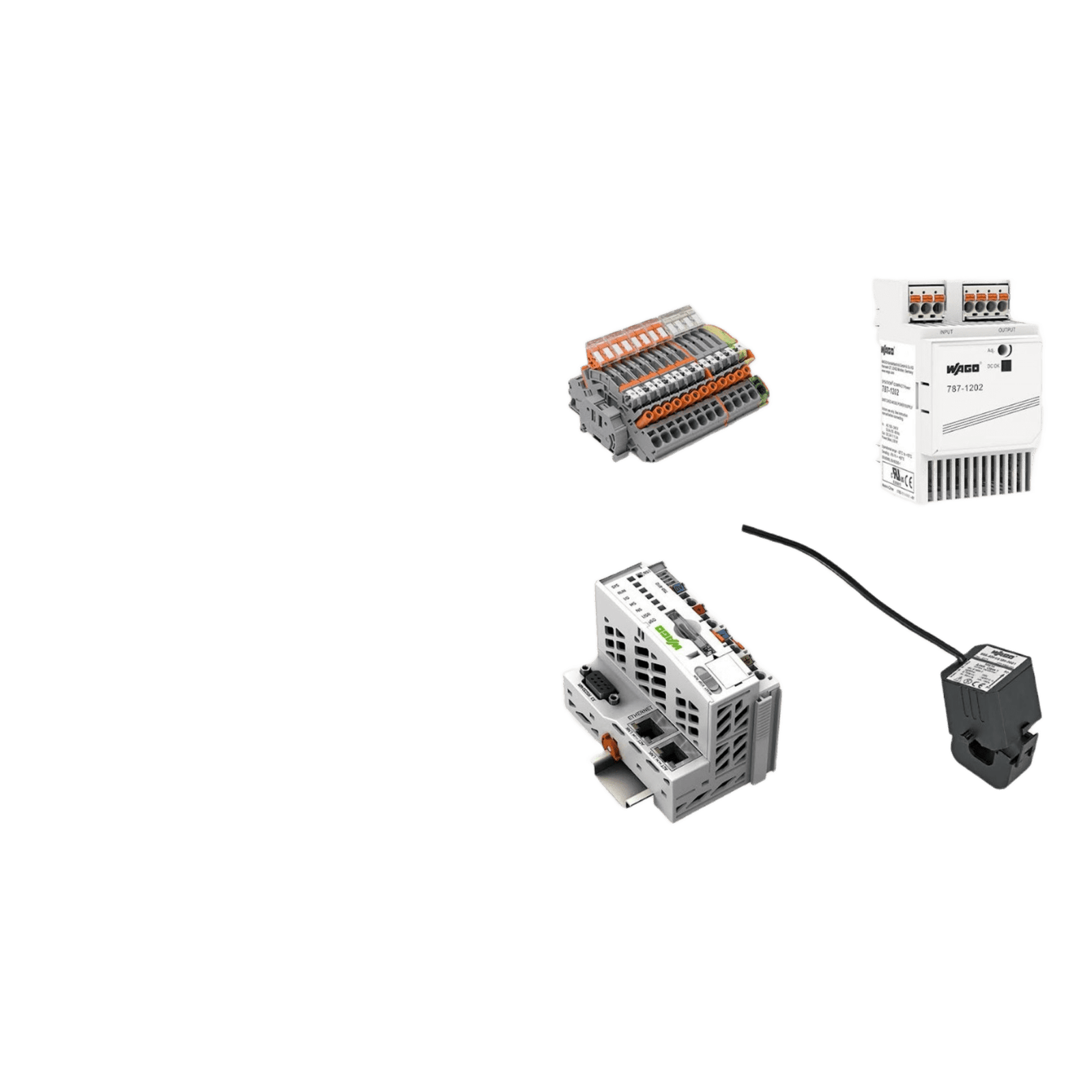 Sistema de Medición y Control de Energía Trifásica / 690 VAC / Transformadores de Corriente 150 A / Controlador PFC100 / Ethernet / Fuente Conmutada 24VDC / Módulo de Conmutación 16A