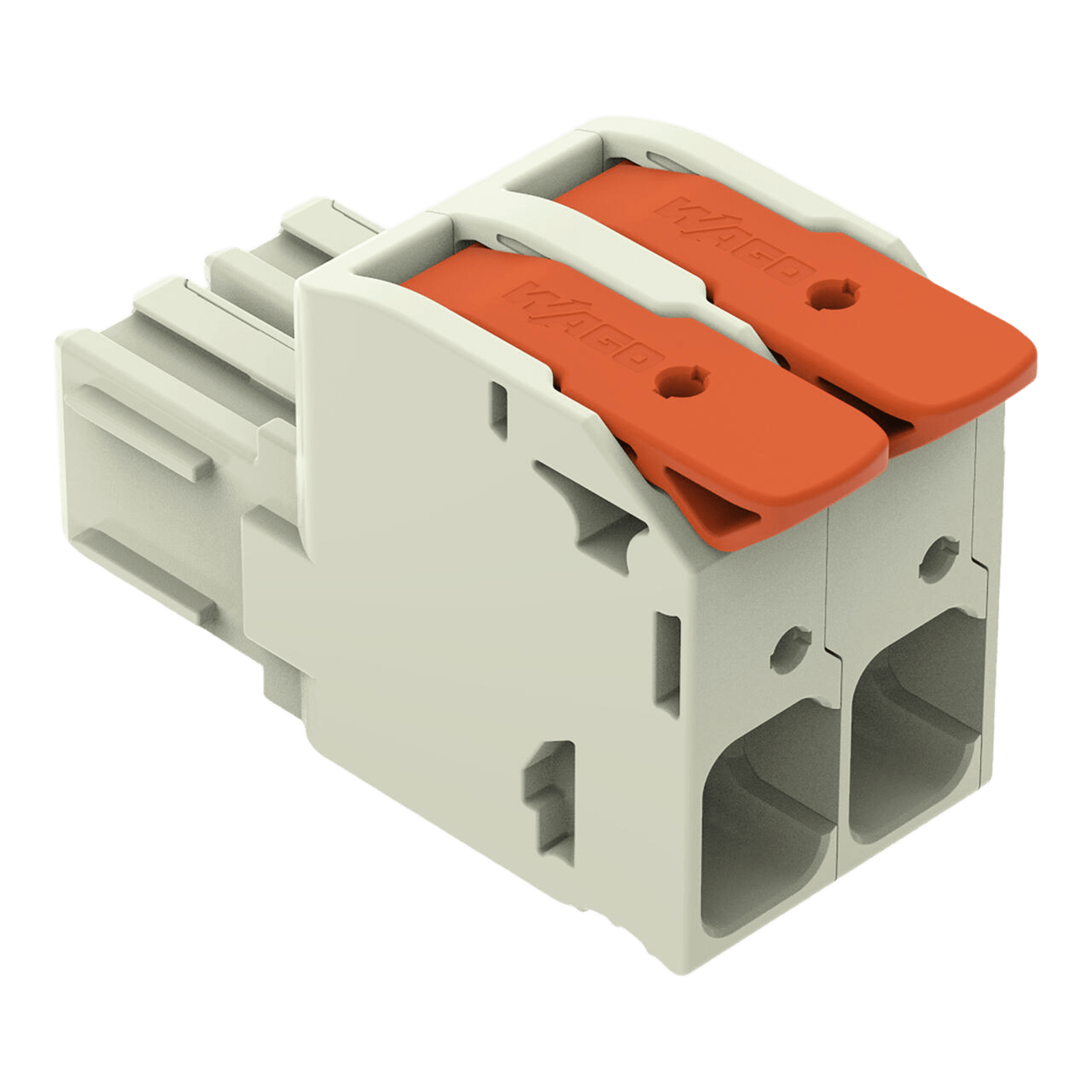Conector Hembra / Push-in CAGE CLAMP® / 16 mm² / Paso 10,16 mm / 2 Polos / 76 A / 1000 V / Contactos Plateados / Protección 100% contra Error al Conectar