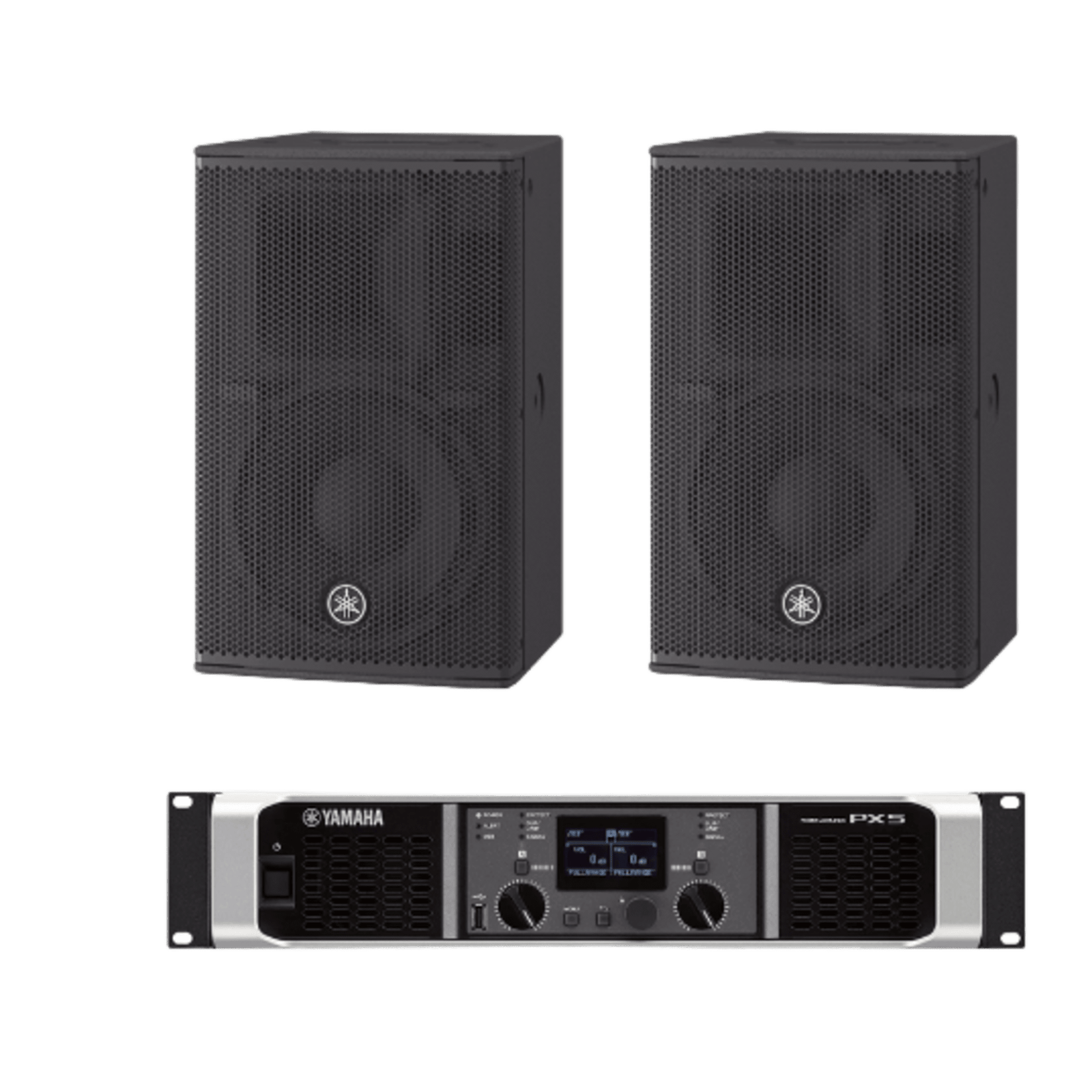 Kit Refuerzo Sonoro | Incluye 2 Bocinas CHR10 y 1 Amplificador PX5 | Ideal para Aplicaciones de Música en Primer Plano