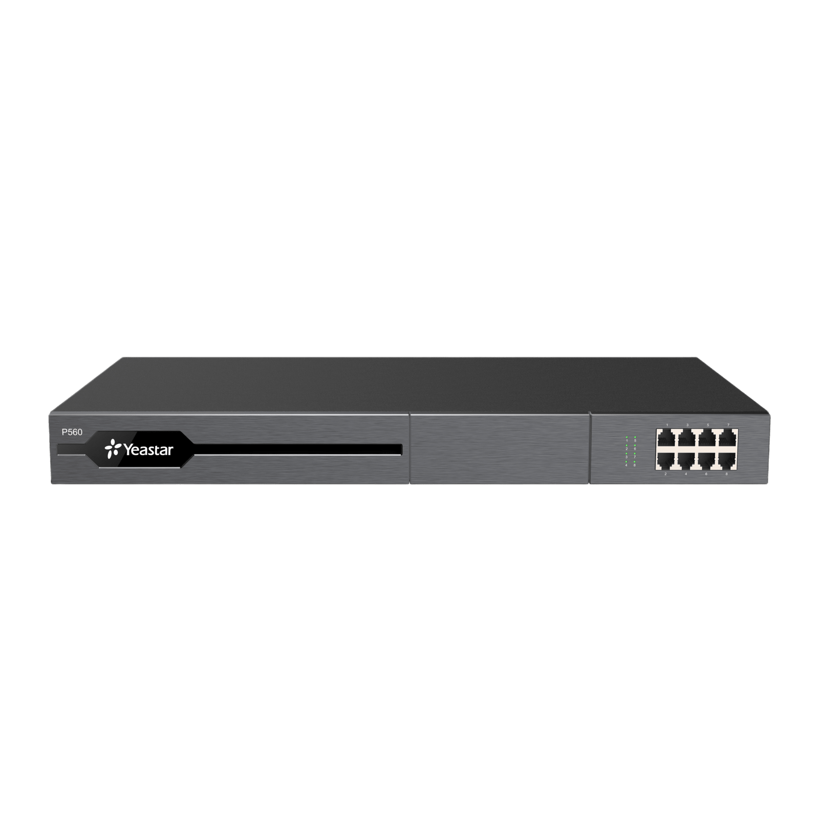 Conmutador IP PBX Enterprise Modular / 100 Extensiones Expansible a 200 / 30 Llamadas Simultáneas Expansible a 60 / Soporte E1/T1/PRI / Hasta 8 Puertos FXO/FXS / Call Center Avanzado / Omnicanal con IA