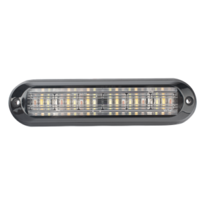 Luz Auxiliar / 18 LEDs / Tricolor Rojo/Claro/Ámbar / IP67 / Ultra Brillante / 142.6×36×14 mm