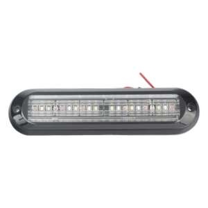 Luz Auxiliar / 18 LEDs 3W / IP67 / Tricolor Rojo/Claro/Azul / 142.6×36×14 mm / 12 Patrones / ECE R65 / SAE J595 Clase I