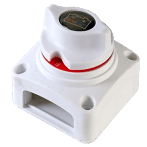 Interruptor de Batería / 2 Posiciones / 275A DC Continuo / 1250A DC Arranque / 8-50V DC / Terminales Cobre 10 mm / Montaje Empotrado o Superficial