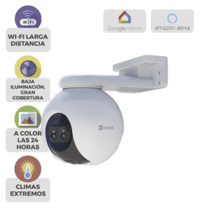 [Caja Abierta] PT IP 2 Megapíxel / Lente Dual (2.8 mm y 12 mm) / Wi-Fi / Detección Humana / Visión Nocturna en Color / Cobertura Visual 360° / Notificación Push / Ranura para Memoria 512 GB