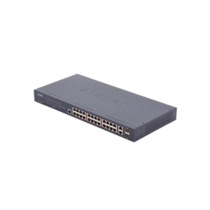 [Caja Abierta] Switch administrable de 24 puertos 10/100TX PoE+ y 2 puertos combo TP/SFP Gigabit