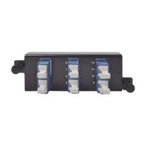[Caja Abierta] Placa Acopladora de Fibra Óptica Plug and Play, Con 6 Conectores LC Duplex (12 Fibras), Para Fibra Monomodo, Azul
