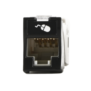 [Caja Abierta] Jack Ultramax Cat6a, Utp, Montaje Híbrido en Placa de Pared (Plano y Angulado), Color Negro, Punch Down