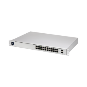 [Caja Abierta] UniFi Switch USW-Pro-24, Capa 3 de 24 puertos Gigabit RJ-45 + 2 puertos 1/10G SFP+, pantalla informativa
