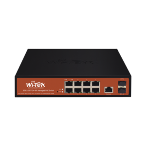 [Caja Abierta] Switch Administrable de 8 puertos Gigabit Ethernet con PoE 802.3 af/at y 24V Pasivo + 2 SFP Gigabit, 150 W