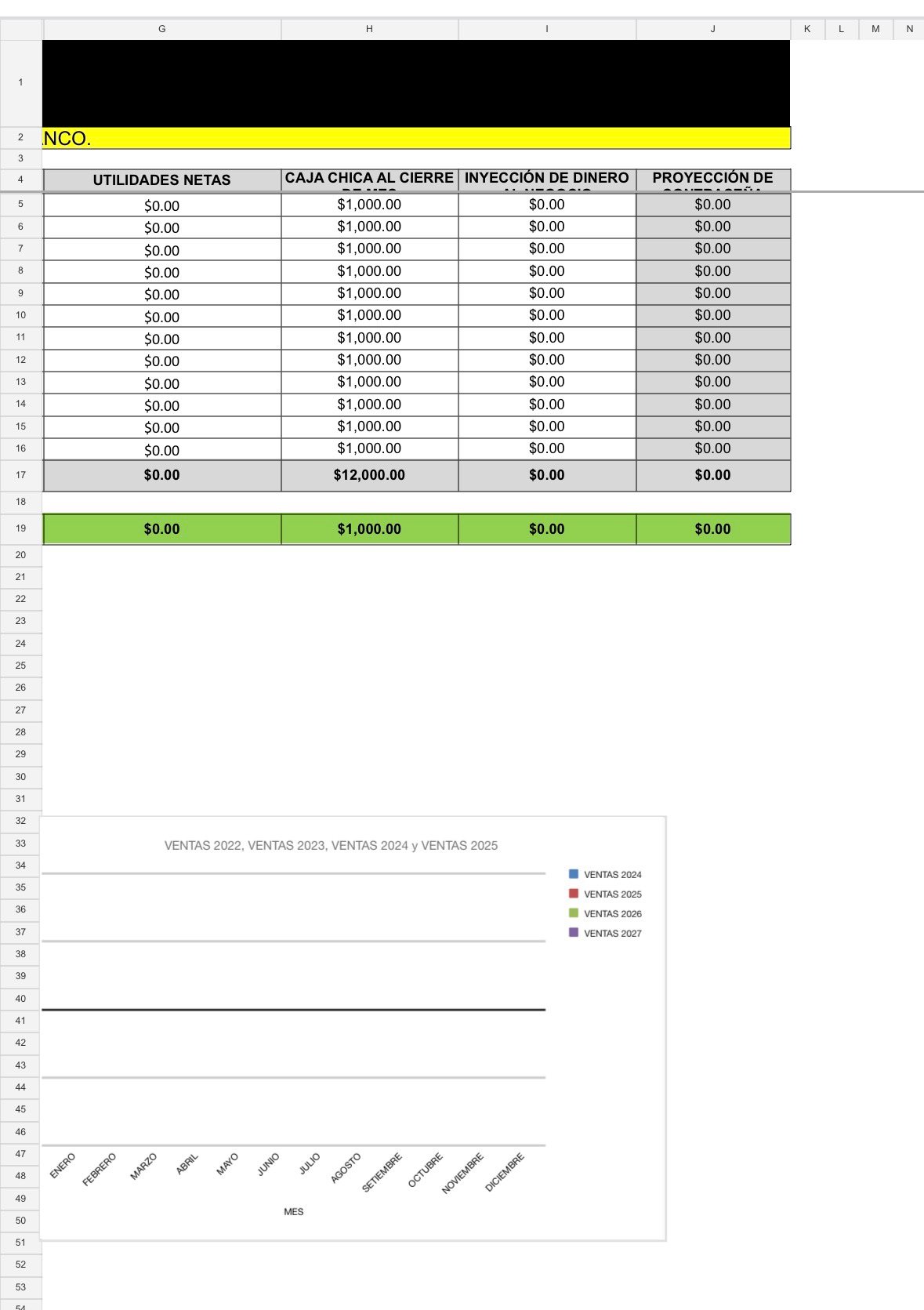 Tablero Financiero para Emprendedores y Negocios (Excel) - Image 4