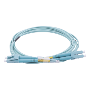 Jumper de Fibra Óptica / OM4 50/125 µm / LC-LC Dúplex / OFNR Riser / 2.0 mm / 2 Metros (6.56 Pies)