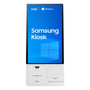 Kiosco Interactivo / Pantalla 24" Full HD / Touch Antibacterial / Windows IoT / Dockable con Impresora Térmica / Wi-Fi / VESA 200x200