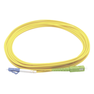 Jumper de Fibra Óptica / Monomodo OS1/OS2 / LC/UPC-SC/APC / Simplex / 3 m (9.84 pies) / PVC Amarillo