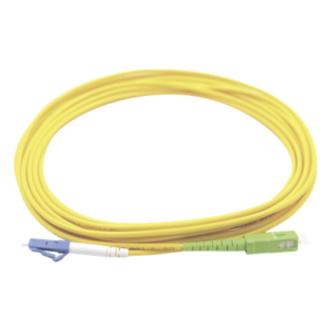 Jumper de Fibra Óptica / LC/UPC-SC/APC / Monomodo OS1/OS2 / Simplex / 1 m (3.28 ft) / PVC Amarillo