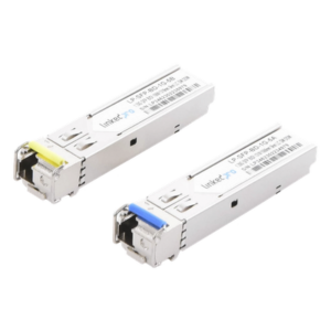 Transceptor Óptico SFP Bidireccional / 1.25 Gbps / Monomodo 1310/1550 nm / LC/UPC Simplex / DDM / Alcance 5 km (16,404 ft) / 2 Piezas