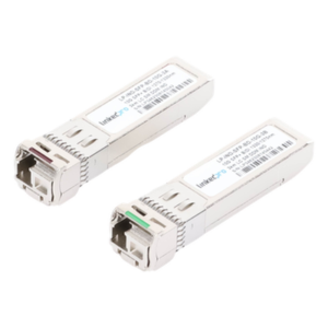 Transceptor Óptico Industrial SFP+ / 10 Gbps / Monomodo 1270/1330 nm / LC/UPC Simplex / Hot-Pluggable / 3 km (9842.5 ft) / 2 Piezas / Rango Industrial -40 a 85°C