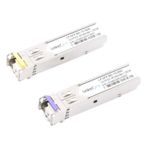 Transceptor Óptico SFP Bidireccional / Monomodo 1490/1550 nm / 1.25 Gbps / Alcance 80 km (262.5 ft) / LC/UPC Simplex / DDM / Hot-Pluggable / 2 Piezas