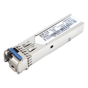 Transceptor SFP / 1000BASE-BX / WDM TX 1310 nm / Monomodo 2 km / LC Simplex / -40 a 85 °C