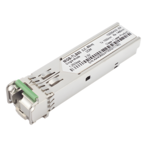 Transceptor SFP Industrial / 1000BASE-BX / WDM 80 km / TX 1550 nm / RX 1490 nm / LC/UPC Simplex / -40~85 °C