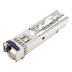Transceptor SFP Industrial / 1000BASE-BX / Monomodo 80 km (49.7 mi) / LC Simplex / DDM / Temperatura Amplia -40~85 °C