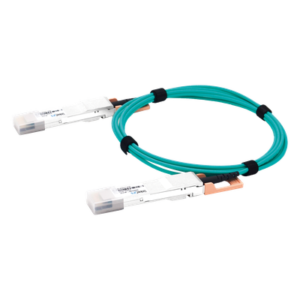 Cable AOC QSFP-DD / 400 Gbps / Fibra Óptica Activa / 2 m (6.6 ft) / Plug-and-Play / Compatibilidad Multi-Marca
