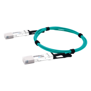 Cable AOC / 200 Gbps / QSFP56 a QSFP56 / Fibra Óptica Activa / 1 m (3.3 ft) / Plug-and-Play