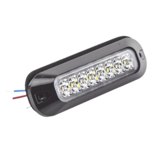 Luz Auxiliar / 8 LEDs Ultra Brillantes / 21 Patrones Destello / 12-24 VCC / SAE J595 Clase I