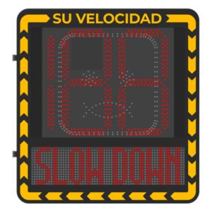 Radar Medidor de Velocidad / Onda Milimétrica 60-62 GHz / Detección 100 m (328.1 ft) / 32 Objetivos / Pantalla LED ≥3000 cd/m² / 3 Carriles / IP66 / Ethernet