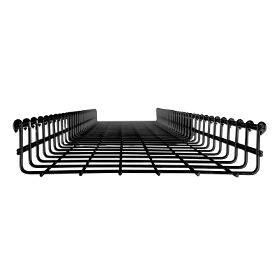 Charola Tipo Malla / Ancho 300 mm / Peralte 66 mm / Tramo 3 m (9.8 ft) / Capacidad 315 Cables UTP Cat6 / Acabado Epóxico Negro